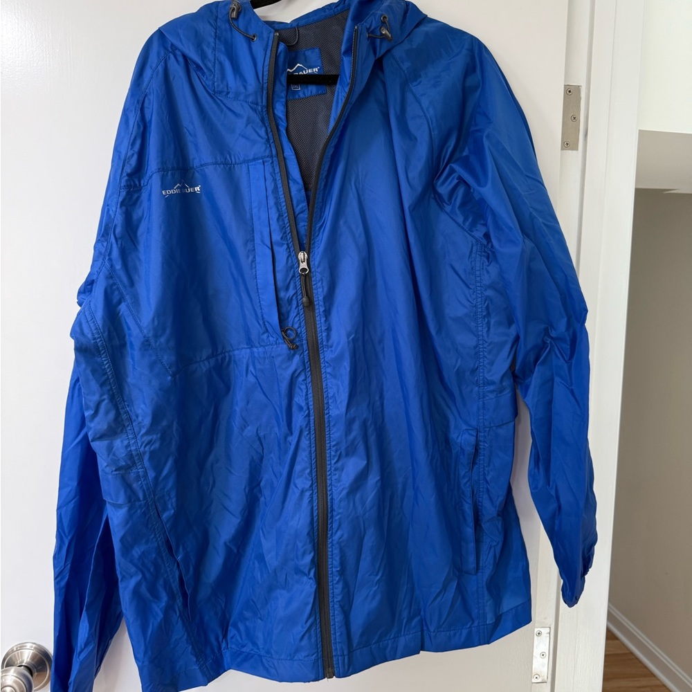 Eddie Bauer Blue Windbreaker Jacket